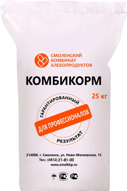 Комбикорм для крупного рогатого скота, для дойных коров и нетелей КК-60 